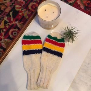 Vintage super cozy handmade knitted mittens